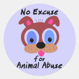 Nenhuma desculpa para as etiquetas animais do