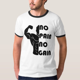 Nenhuma dor nenhum t-shirt do Gym do ganho
