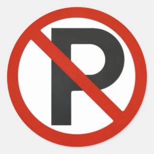 Nenhuma etiqueta do estacionamento