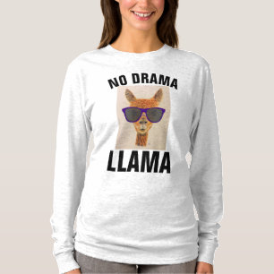 NENHUMA T-shirts engraçadas da DRAMA LLAMA