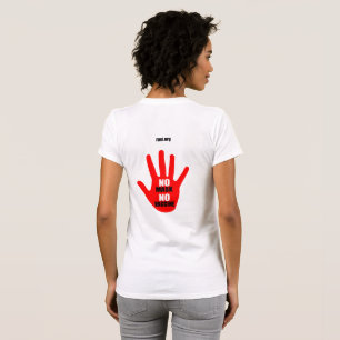 Nenhuma vacina mascarada - T-shirt feminina Versão
