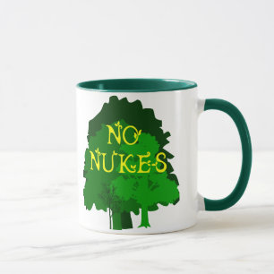 Nenhumas armas nucleares com a caneca de café