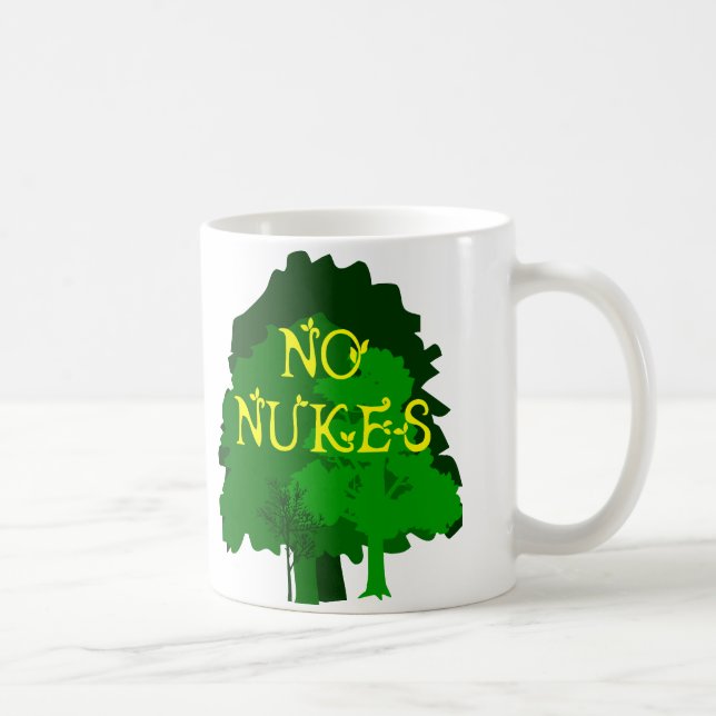 Nenhumas armas nucleares com a caneca de café (Direita)