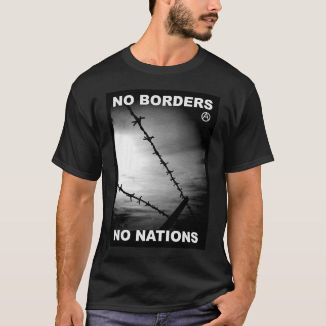 nenhumas beiras nenhum t-shirt das nações (Frente)