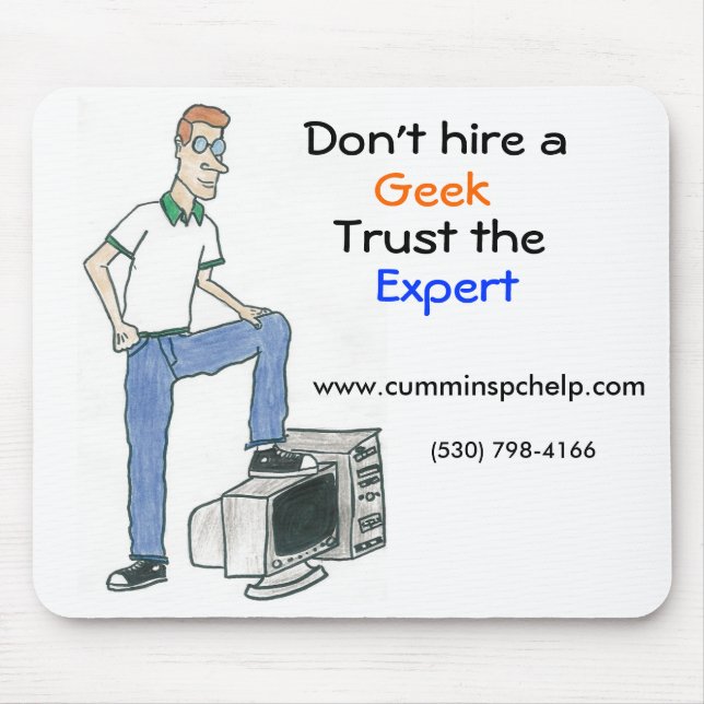 Nenhuns geeks Mousepad (Frente)