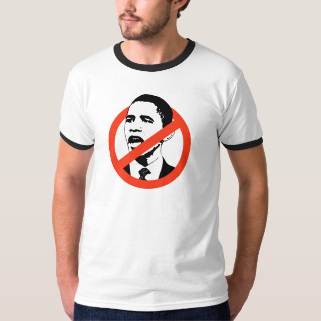 Nenhuns t-shirt de Obama/Obama (Frente)