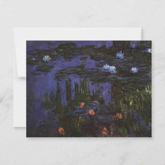 Nenúfares de Claude Monet, Impressionismo Vintage (Frente)