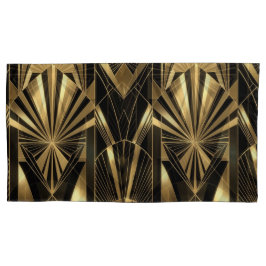 Neo Art Deco Black Gold Geometric Gatsby 