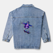 Neon 3D Esqueleto de Skate – Streetwear Divertido 
