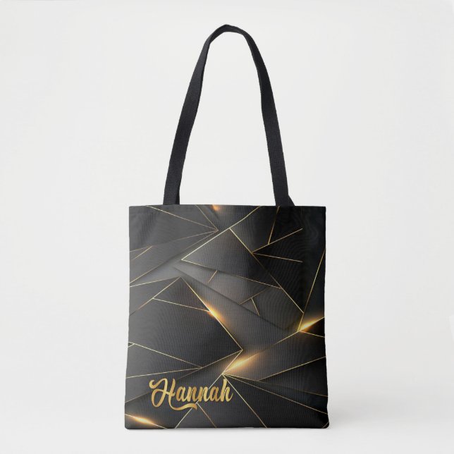 Neon Abstrato Personalizado Tote Bag (Frente)