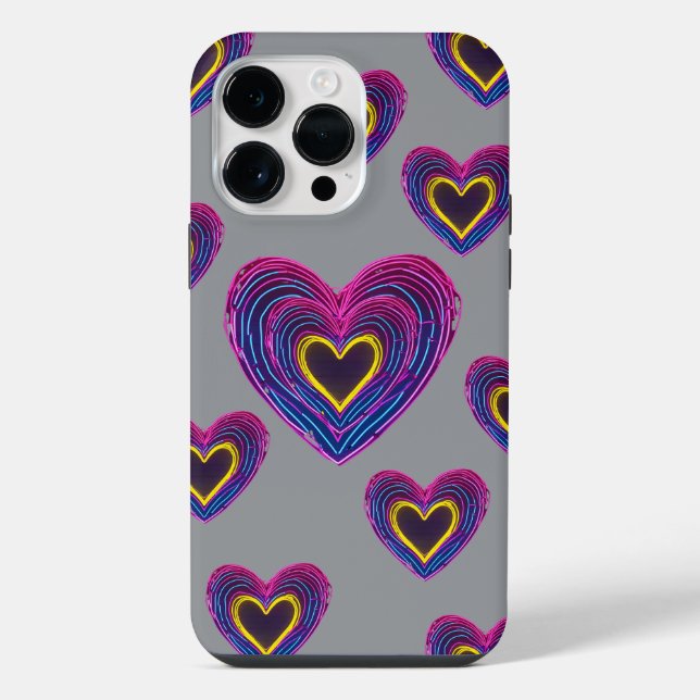 Neon Anatomical Heart iPhone / iPad case (Verso)