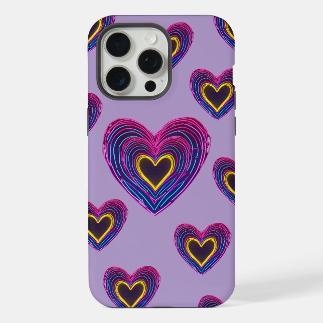 Neon Anatomical Heart iPhone / iPad case (Verso)