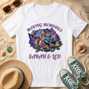Neon Arte Mãe e Filho   Camiseta Fazendo Memórias