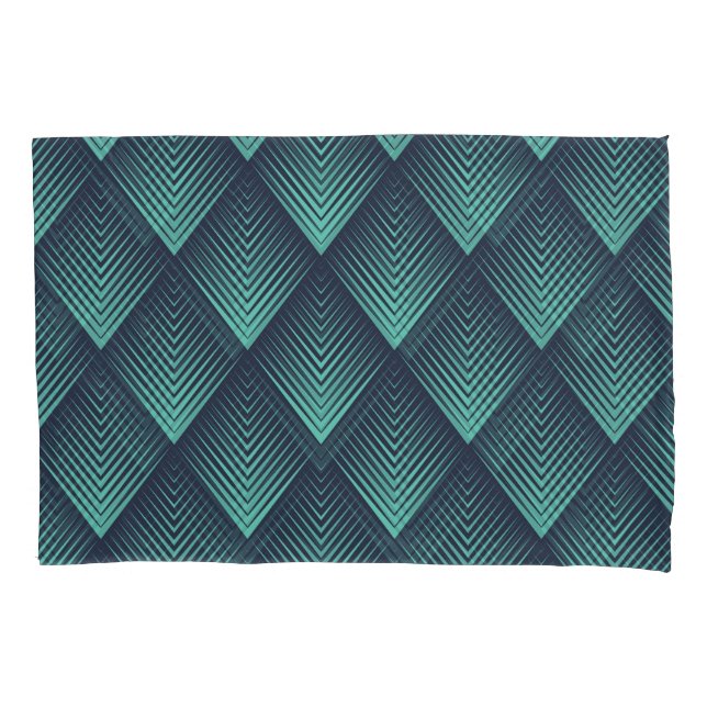 Neon Blue Op-Art Chevron. (Frente)