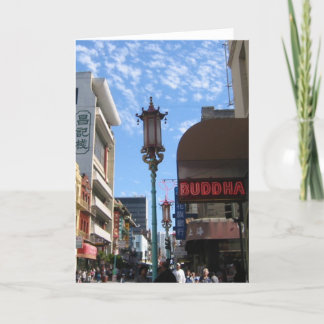 Neon Buddha San Francisco Nota ou Cartão Saudável