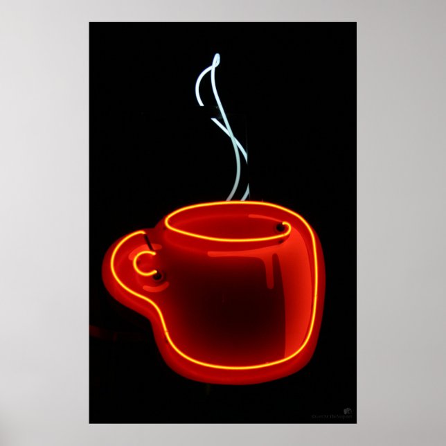 Neon Coffee Mug Impressão (Frente)