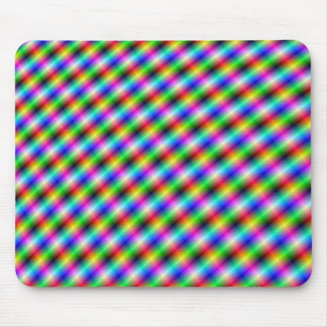 Neon Crosshatch Mousepad (Frente)