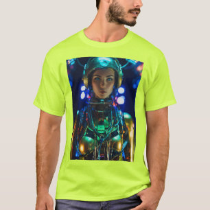 Neon Cyborg - Designs futuristas de camiseta Sci-F