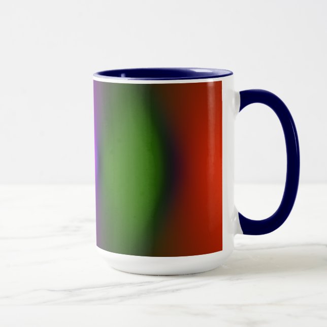 Neon da caneca azul, púrpura, verde e laranja (Direita)