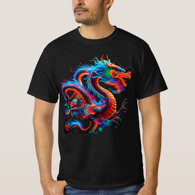 Neon Dragon T-Shirt (Frente)