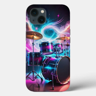 Neon Drums Music Lover