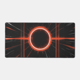 Neon Eclipse em uma Grade Digital