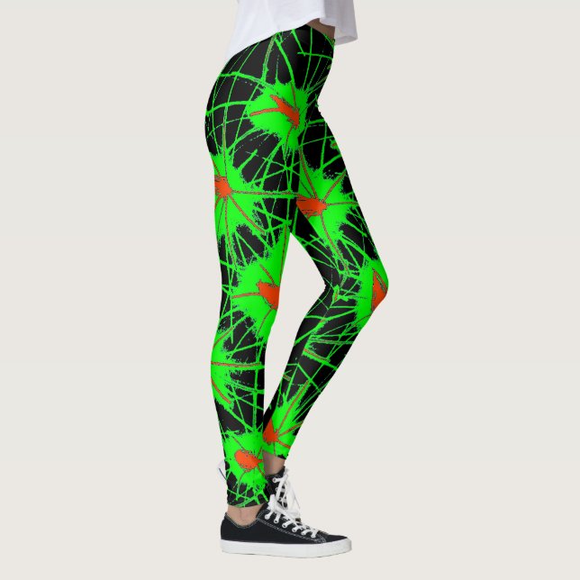 Neon Energy Web Leggings (Direita)