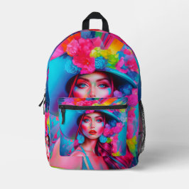 Neon Fantasy Floral Retrato