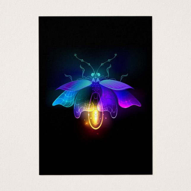 Neon Firefly a preto (Frente)