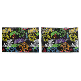 Neon Graffiti Gaming Pattern