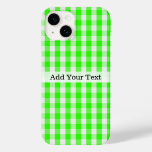 Neon Green Gingham Patterno de Shirley Taylor