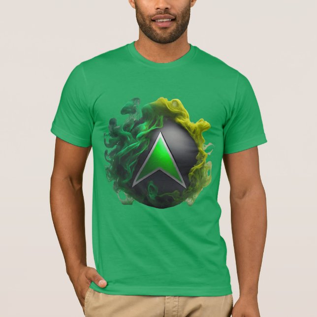 Neon Green Xbox Smoke T-Shirt (Frente)
