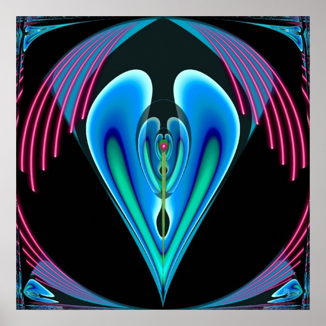 Neon Heart Poster (Frente)