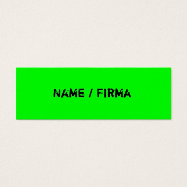 Néon - mini cartão de presentação (Frente)