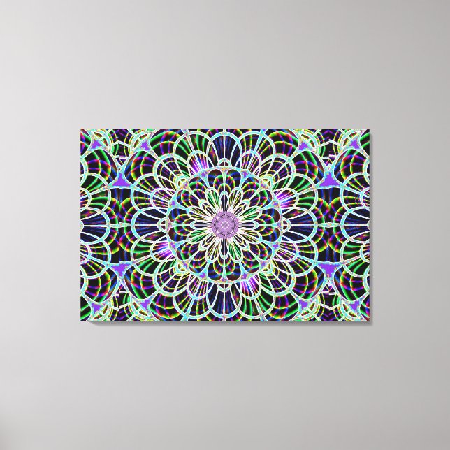 Neon Nights 2 Stretch Canvas Print (Impressão de t (Frente)