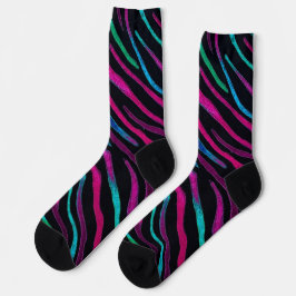Neon Noir Zebra Pattern