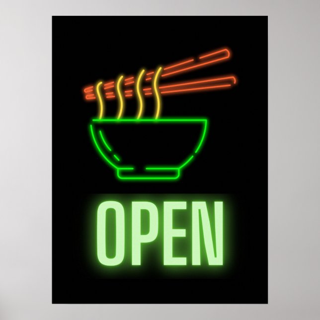Neon Noodle Bowl - Poster (Frente)