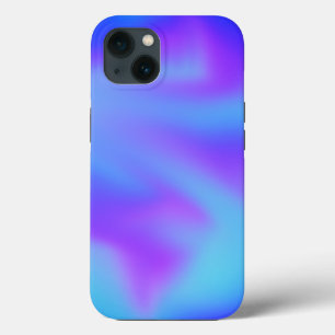 Neon Psychedelic Blue Purple Swirl
