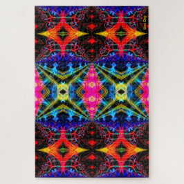 Neon Psychedelic Jigsera Quebra-cabeça 1
