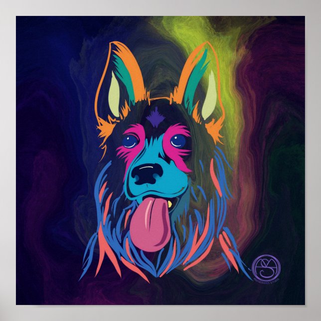 Neon Shepard Poster (Frente)