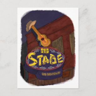 Neon Sign on Broadway Nashville, TN - Cartão posta