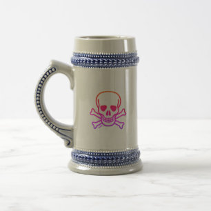 Neon Skull caneca de cerveja