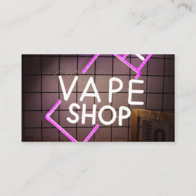 Neon Smoke Compra Cartão de visita (Frente)