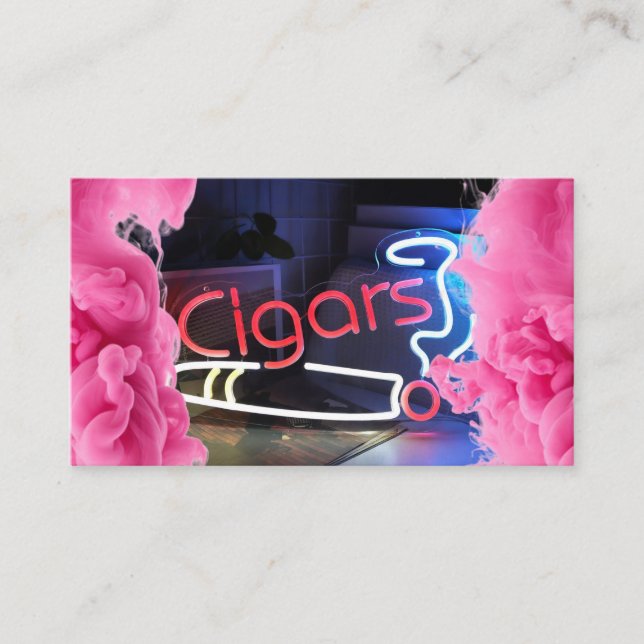 Neon Smoke Compra Cartão de visita (Frente)