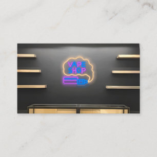 Neon Smoke Compra Cartão de visita