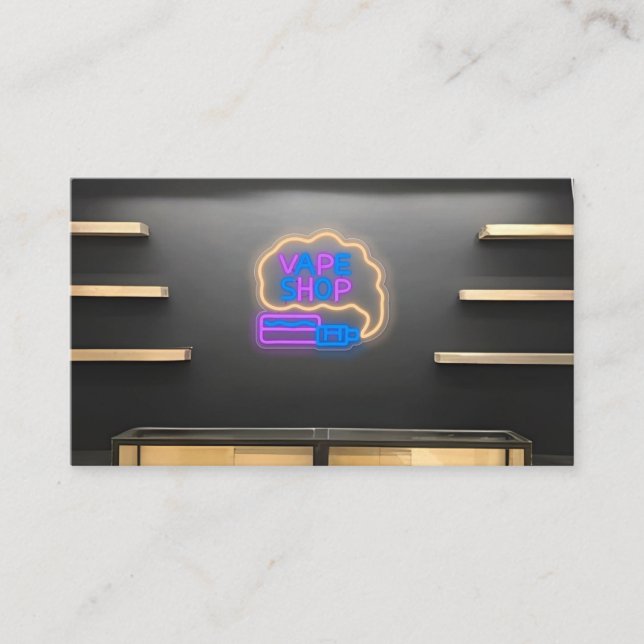Neon Smoke Compra Cartão de visita (Frente)