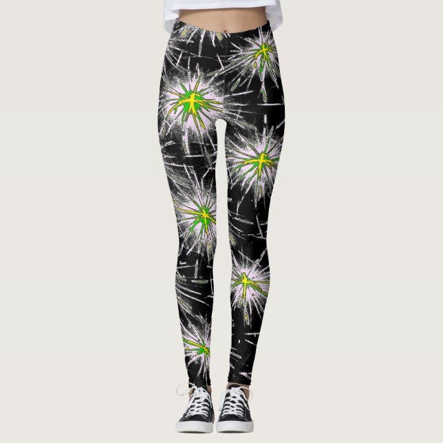 Neon Starburst Leggings (Frente)