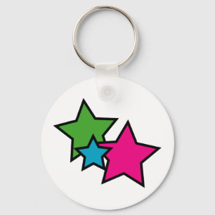 Neon Stars Chaveiro