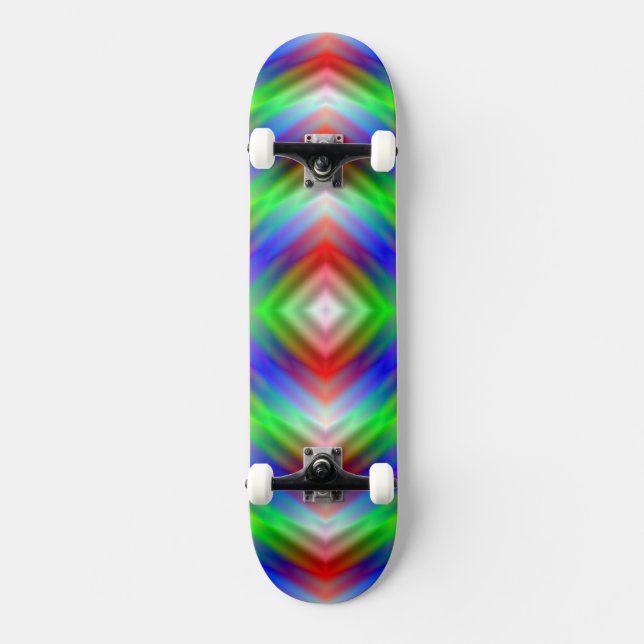 Neon Stripes Skateboard (Frente)
