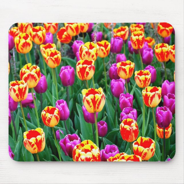 Neon Tulips Mousepad (Frente)
